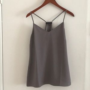 Gray racer back tank